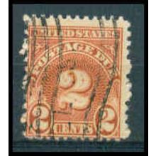 Used J81 2c Postage Due Average WA1309