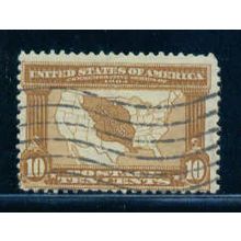 Used 327 10c Map of Louisiana Purchase Average Plus C2720