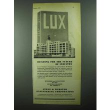 1931 Stone & Webber Engineering Ad - Lux
