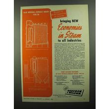 1950 Babcock & Wilcox Integral-Furnace Boiler, FH Ad - New Economies