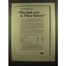1965 Pfizer Pharmaceuticals Ad - Best Year in History