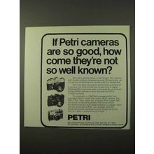 1972 Petri Cameras Ad - Good, Not So Well Known