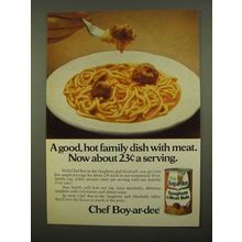 1975 Chef Boy-Ar-Dee Spaghetti and Meatballs Ad