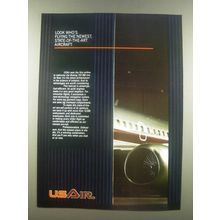 1985 USAir Airline Ad - Flying the Newest, State-of-The-Art Aircraft