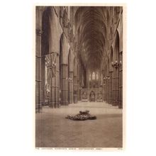 UNKNOWN WARRIOR'S GRAVE, WESTMINSTER ABBEY LONDON .used vintage postcard. 1970 /