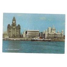 THE PIER HEAD, LIVERPOOL unused vintage postcard by J. Salmon =