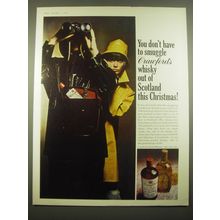 1966 Crawford's Scotch Ad - You don't have to smuggle Crawford's whisky out