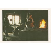 Blacksmiths Shop Morchard Bishop Devon Village Postcard