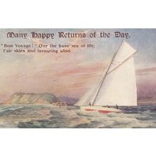 Sevenoaks Kent Sailing Ship WW1 Greetings Postcard