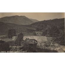 Grudie Bridge Lochluichart Antique Character RPC Postcard