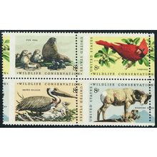 1467a, Mint NH 8¢ Misperf Shift Error Block of Four Stamps - Stuart Katz
