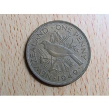 New Zealand 1949 1d Penny Coin