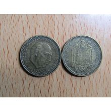Spain 1963 Franco 1953-1963* 1 Peseta Coin