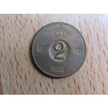 Sweden 1968 2 Ore Coin