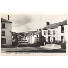 Main Street Trecastle Welsh Friths Rare Real Photo Postcard