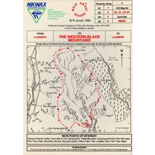 Llanbedr Western Black Mountains Rare 1994 Rambling Welsh Map PB Postcard