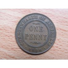 Australia 1928 1d Penny Coin