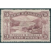 New Zealand 1906 9d purple Perf 14 SG326 unused
