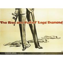 The Rise And Fall Of 'Legs' Diamond- British 1960 Poster Canvas Movie Film Print
