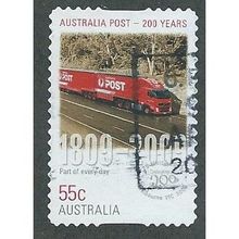 AUS 2009 55c (S/A) '200TH ANN OF AUST POST- PART OF EVERY FINE USED (EBID35-952)