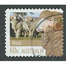 AUS 2012 60c (S/A) 'FARMING - WOOL' (PERF 11) FINE USED (EBID36-416)