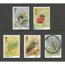 GB Fine Used 1985 Insects Set Of 5