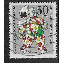 BERLIN -1970 50pf +25 'HUMANITARIAN RELEIF FUNDS' FINE USED (EBID60-224)