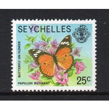 Seychelles - 1977 - 25c Marine Life (Butterfly on Flower), MNH