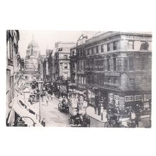 LUDGATE HILL & FLEET STREET , London c. 1908 unused repro postcard /