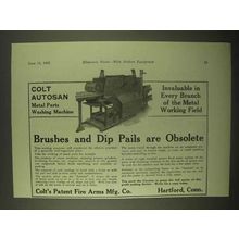 1922 Colt Autosan Metal Parts Washing Machine Ad - Obsolete