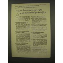 1956 Quaker Oats Ad - You Have Always Been Right