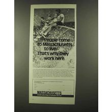 1972 Massachusetts Commerce & Development Ad - Live