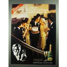 1977 Henkell Trocken Champagne Ad - in German - LaBt uns mit