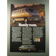 1986 Dodge B-350 Maxiwagon Ad - Family room