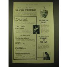 1924 G.P. Putnam's Sons Ad - in three volumes The Outline of Literature