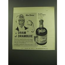 1949 Drambuie Liqueur Ad - After Dinner A Dram of Drambuie