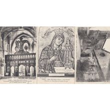 Paris Eglise Saint Julien Le Puavre 3x Antique Religious French Postcard s