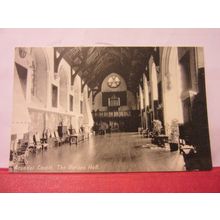 the BARON'S HALL, ARUNDEL CASTLE, SUSSEX. unused vintage postcard printed =