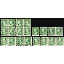 552, Mint NH 1¢ 20 F-VF Stamps WHOLESALE CV $55.00 * Stuart Katz