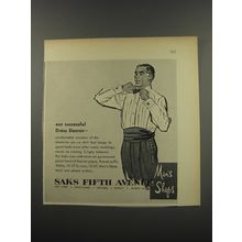 1955 Saks Fifth Avenue Dress Shirt Ad - Our successful Dress Dacron