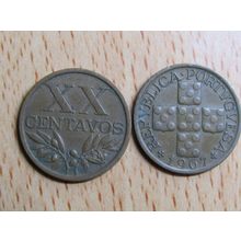 Portugal 1967 20 Centavos Coin