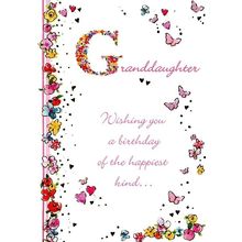 Granddaughter Wishing You a Birthday.... - Birthday Greeting Card - 1756A