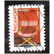 FRA 2009 (56c) 'VACANCES - DECK CHAIR' FINE USED (EBID11102)