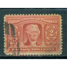 Used 324 2c Thomas Jefferson Barely Clears C2499