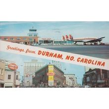 Durham North Carolina Airport Postcard