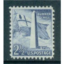 1034 2 1/2c Bunker Hill Fine MNH MA0127