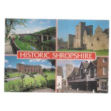 multiview, HISTORIC SHROPSHIRE, county .. unused postcard by Salmon #