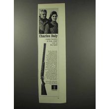 1966 Charles Daly Shotgun Ad - Trap, Skeet, In Field