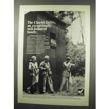 1966 Charles Daly Shotgun Ad - Well-Balanced Family