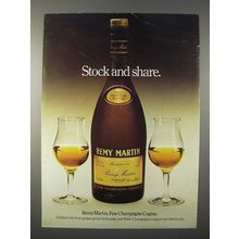 1979 Remy Martin Cognac Ad - Stock and Share